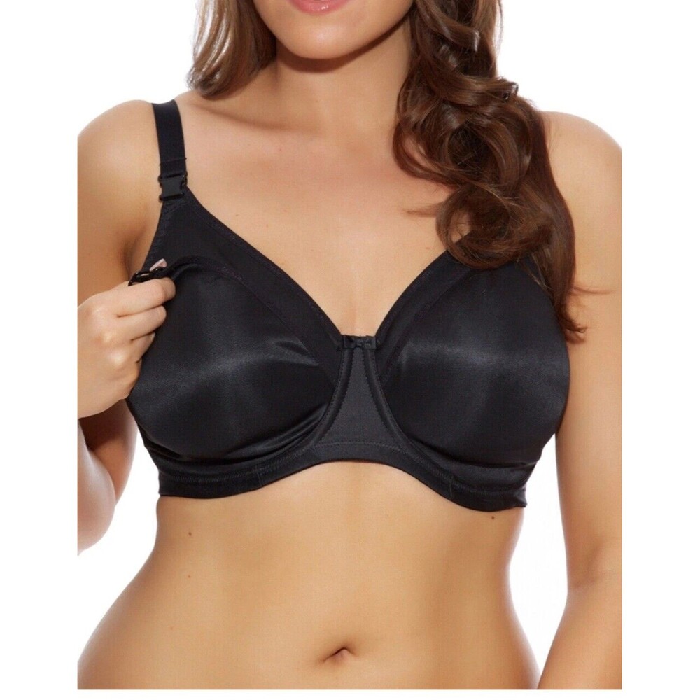 Elomi El3912 Smoothing Black Moulded Nursing Bra 36G